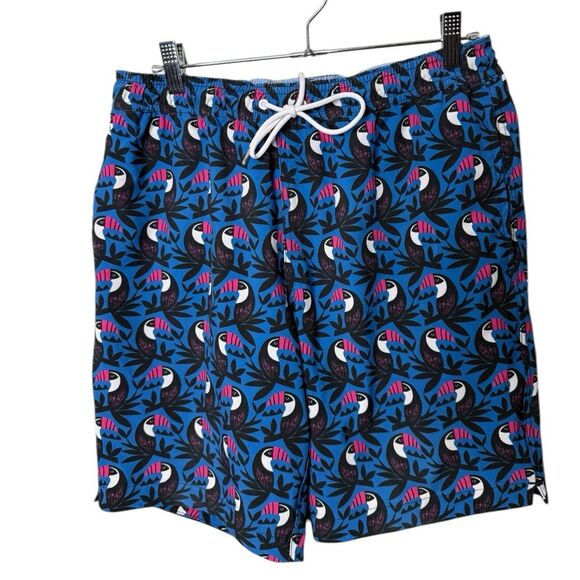 Bonobos Riviera recycled polyester swim trunks with elastic waistband size m - Picture 1 of 10
